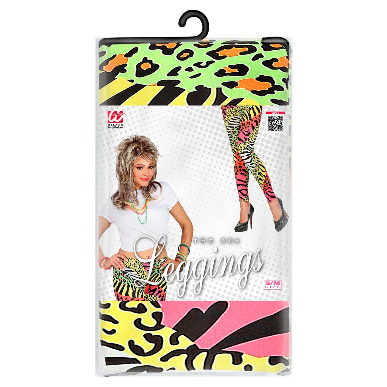 Op deze afbeelding zie je een Accessoires, van het merk Widmann. 80s Legging Jungle Disco