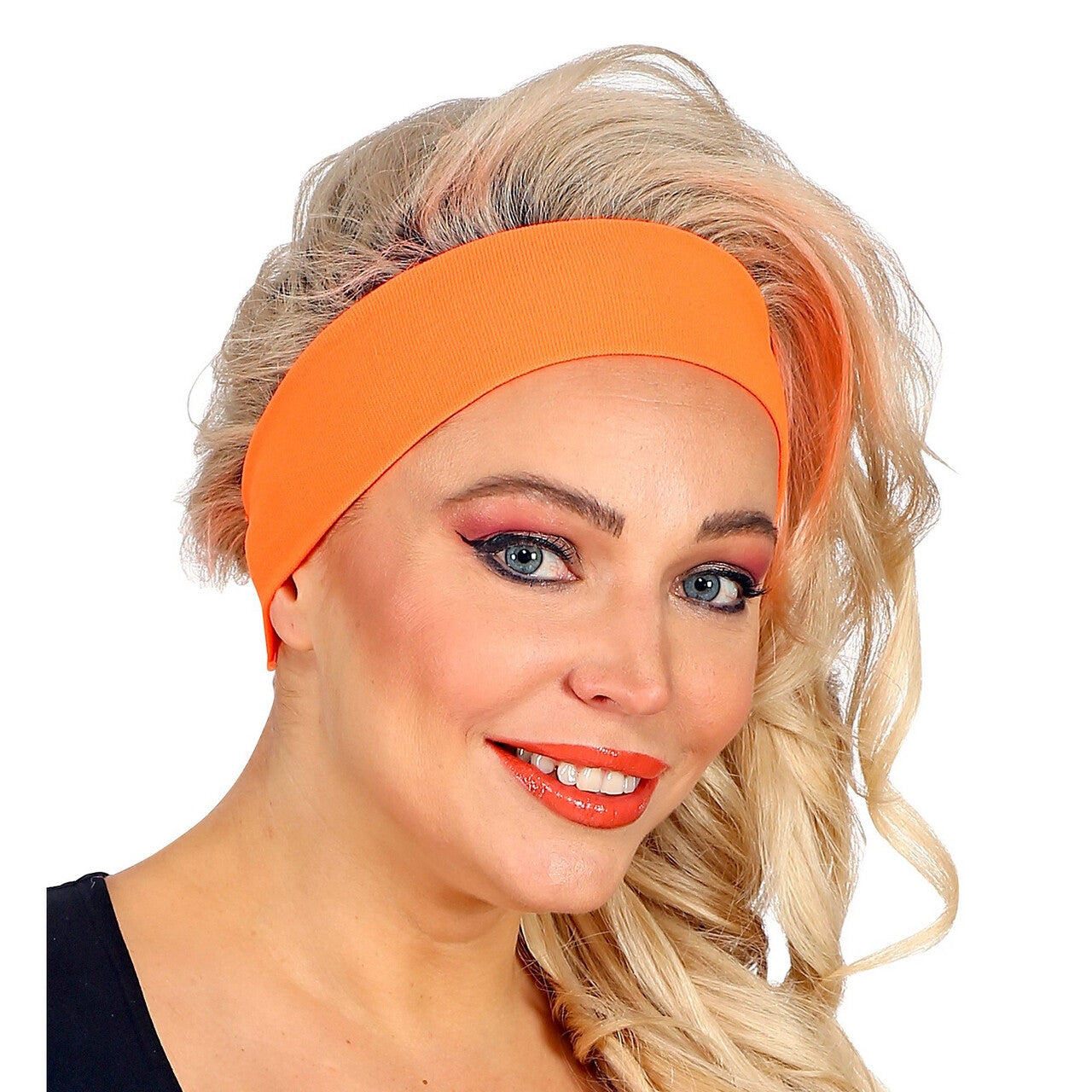 Op deze afbeelding zie je een Accessoires, van het merk Widmann. Jaren 80 Hoofdband Neon Oranje