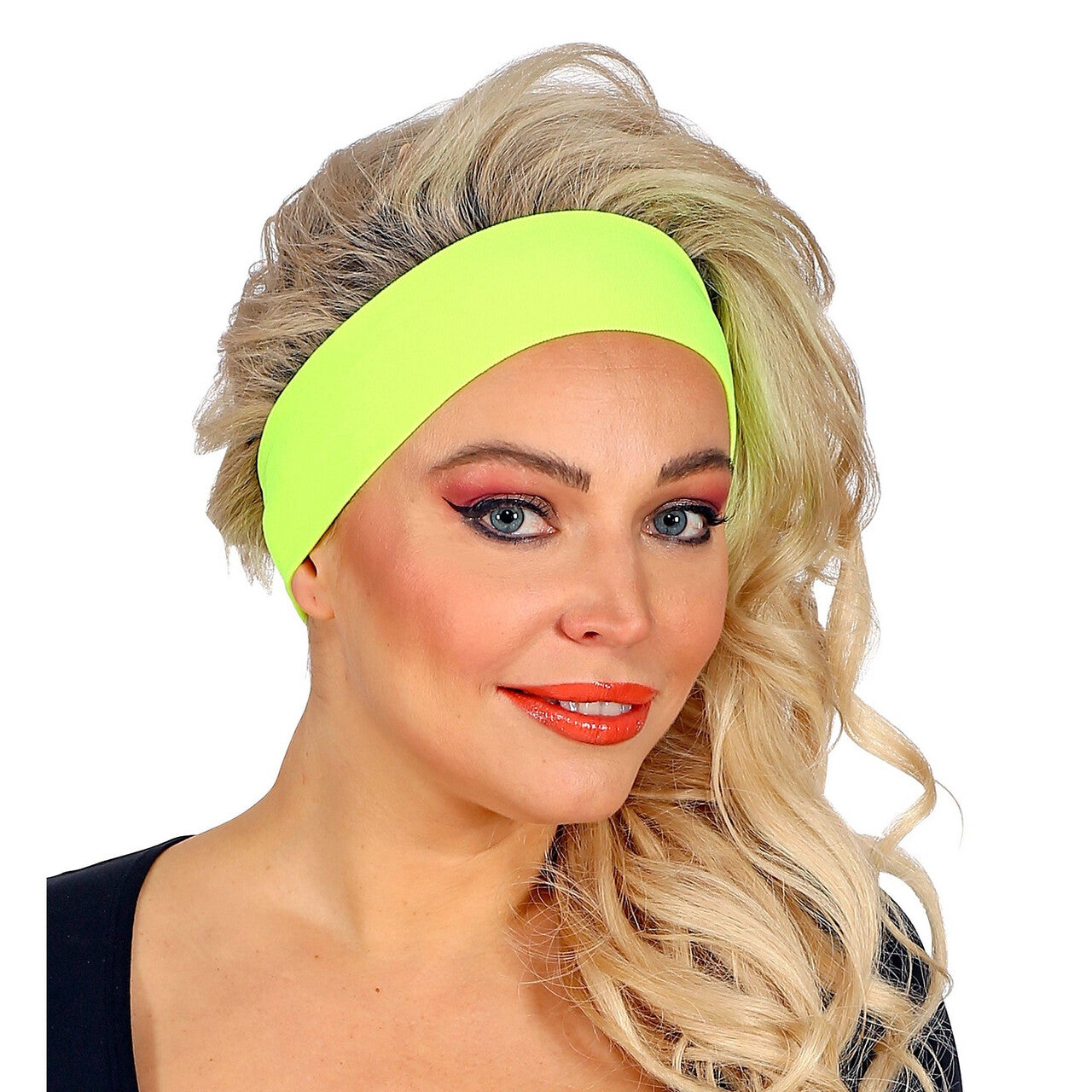 Op deze afbeelding zie je een Accessoires, van het merk Widmann. Jaren 80 Hoofdband Neon Geel