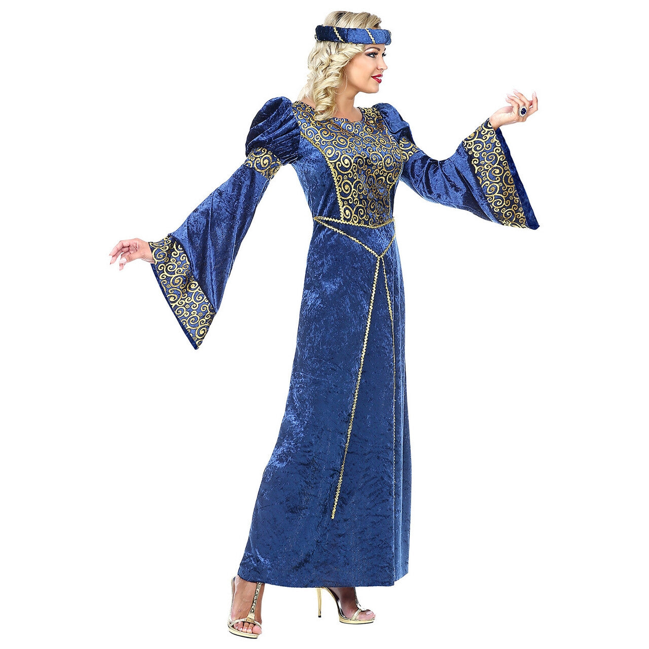 Op deze afbeelding zie je een Kostuums, van het merk Widmann. Hofdame Renaissance Gwendolyn Vrouw Kostuum