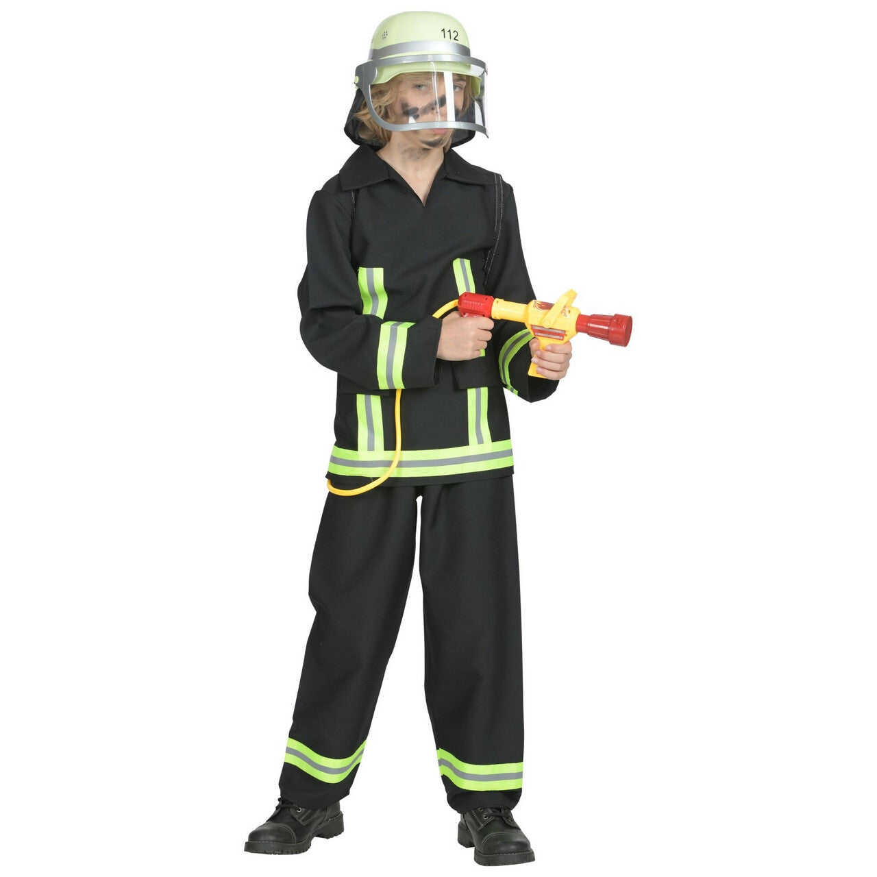 Op deze afbeelding zie je een Kostuums, van het merk Widmann. Brandweerman Feuerwehr Huizenhoge Vlammen Jongen Kostuum