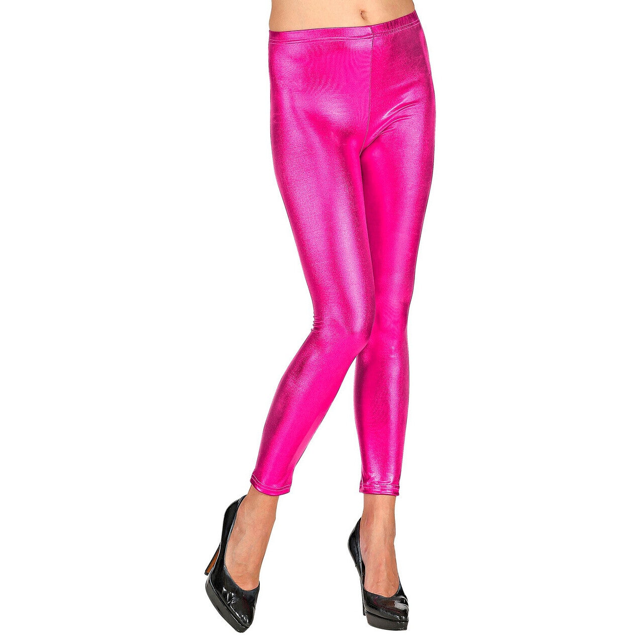 Op deze afbeelding zie je een Accessoires, van het merk Widmann. Metallic Roze Legging Mindy