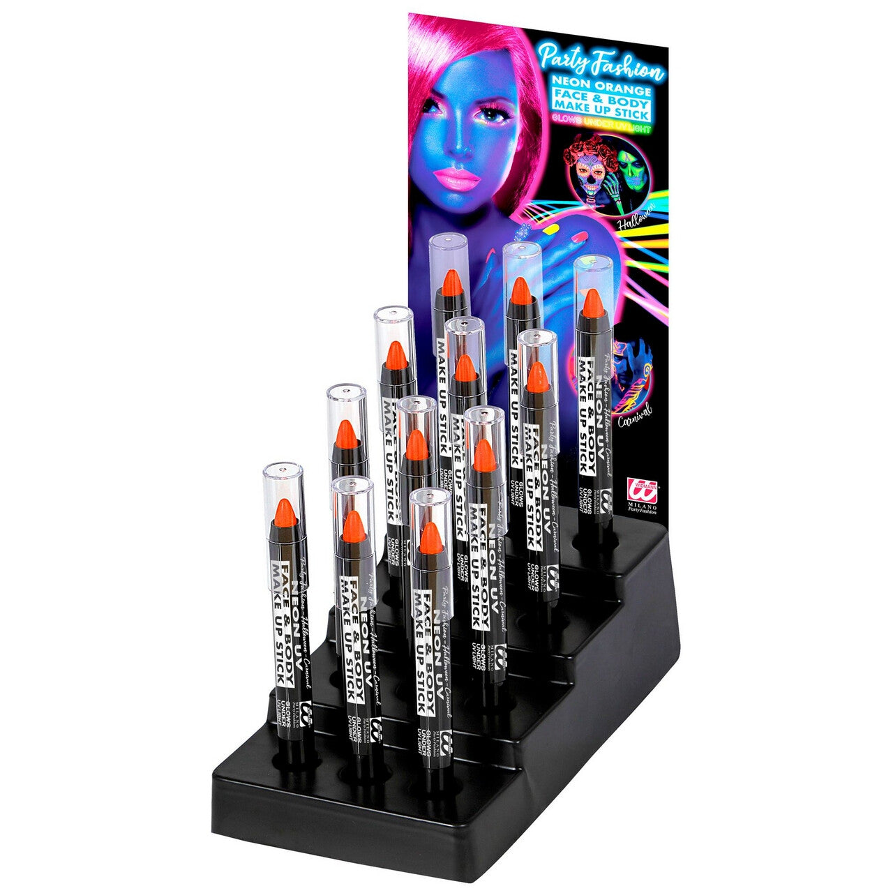 Op deze afbeelding zie je een Accessoires, van het merk Widmann. Make-Up Potlood Neon Oranje