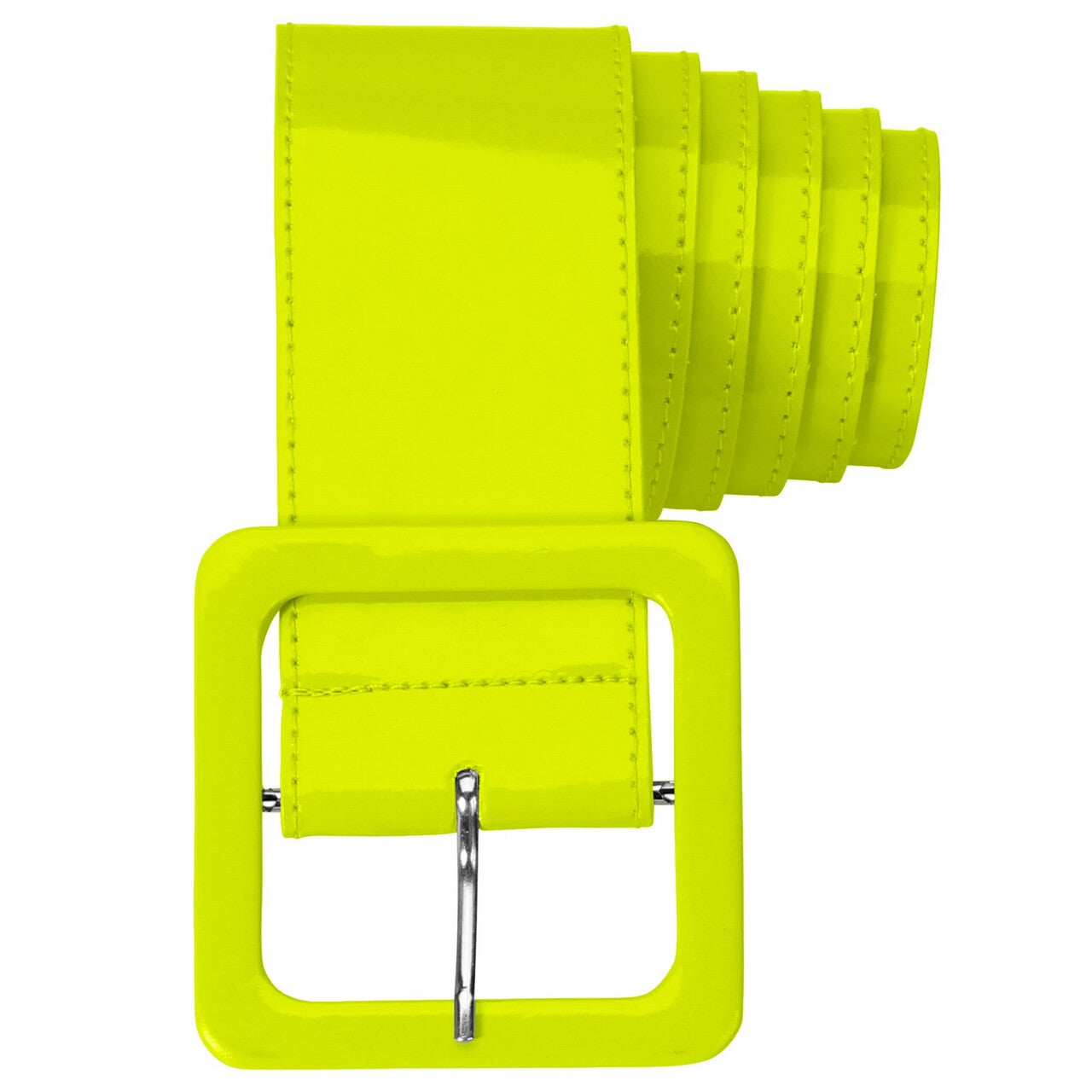 Op deze afbeelding zie je een Accessoires, van het merk Widmann. Neon Gele Riem Vinyl