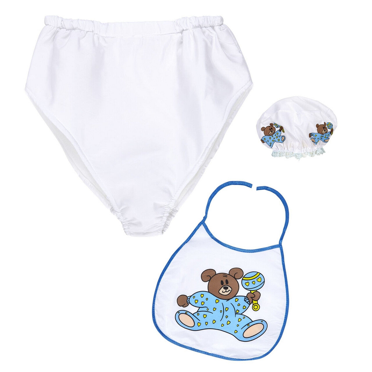 Op deze afbeelding zie je een Accessoires, van het merk Widmann. Blauwe Set Grote Baby