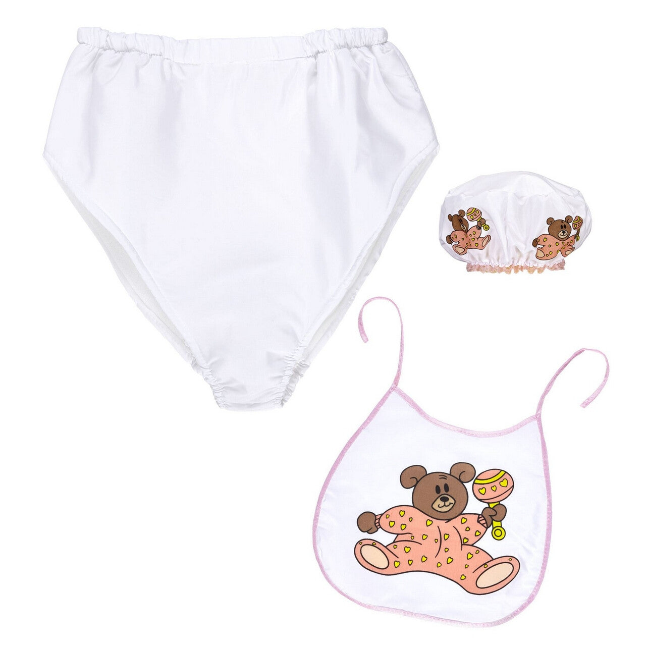 Op deze afbeelding zie je een Accessoires, van het merk Widmann. Roze Set Grote Baby