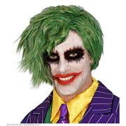 Op deze afbeelding zie je een Accessoires, van het merk Widmann. Groene Superschurk Joker Pruik