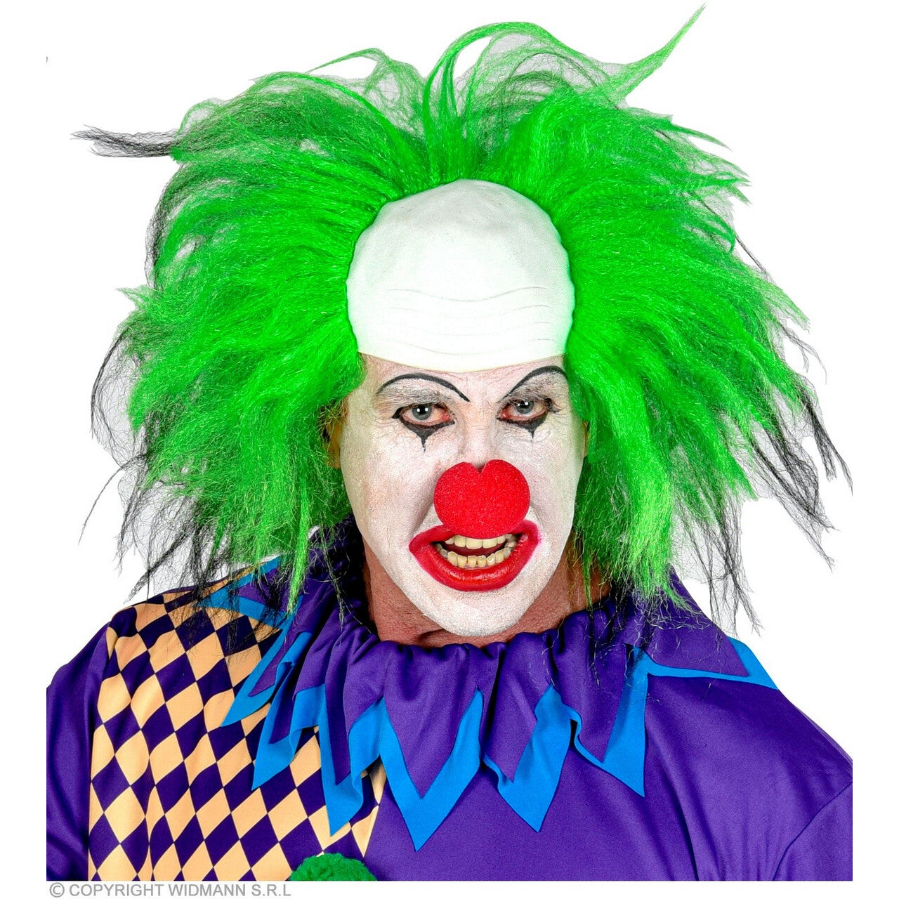 Op deze afbeelding zie je een Accessoires, van het merk Widmann. Clown Hoofbedekking Met Groen Haar