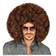 Op deze afbeelding zie je een Accessoires, van het merk Widmann. Enorm Grote Afro Pruik Bruin Bobby Ross
