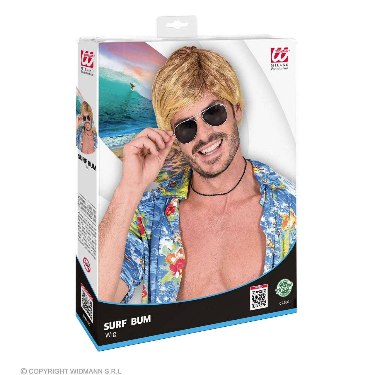 Op deze afbeelding zie je een Accessoires, van het merk Widmann. Surfer Strand Hunk Cody Blond