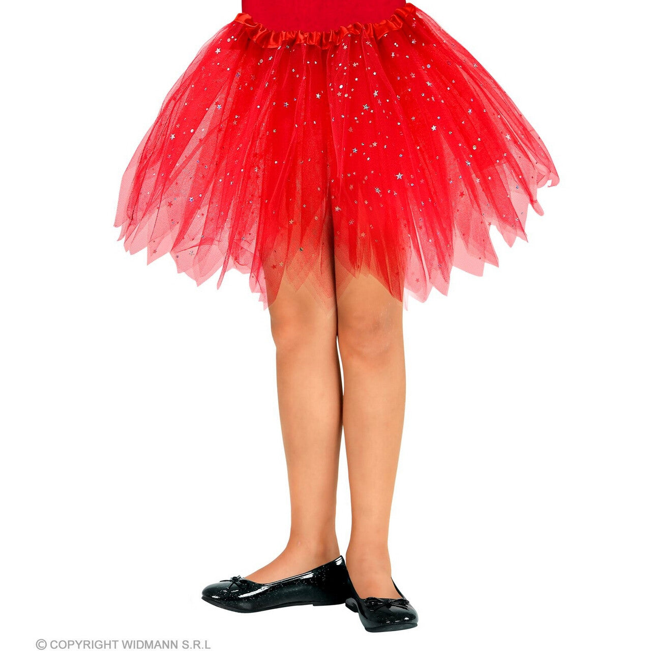 Op deze afbeelding zie je een Kostuums, van het merk Widmann. Starstruck Tutu 30 Centimeter Rood Meisje Kostuum