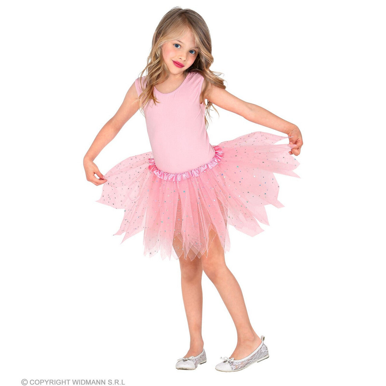 Op deze afbeelding zie je een Kostuums, van het merk Widmann. Bella Ballet Feetutu 30 Centimeter Lichtroze Meisje