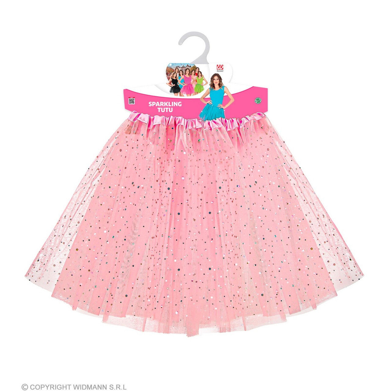 Op deze afbeelding zie je een Kostuums, van het merk Widmann. Lieve Angelina Ballerina Tutu 40 Centimeter Lichtroze Vrouw