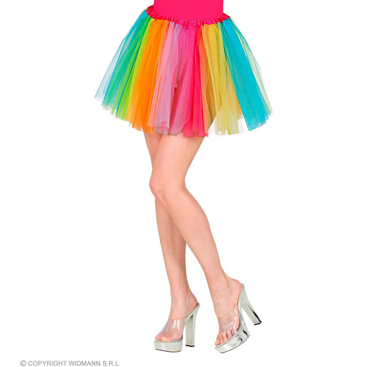 Op deze afbeelding zie je een Kostuums, van het merk Widmann. Vliegen Naar De Regenboog Tutu 40 Centimeter Vrouw