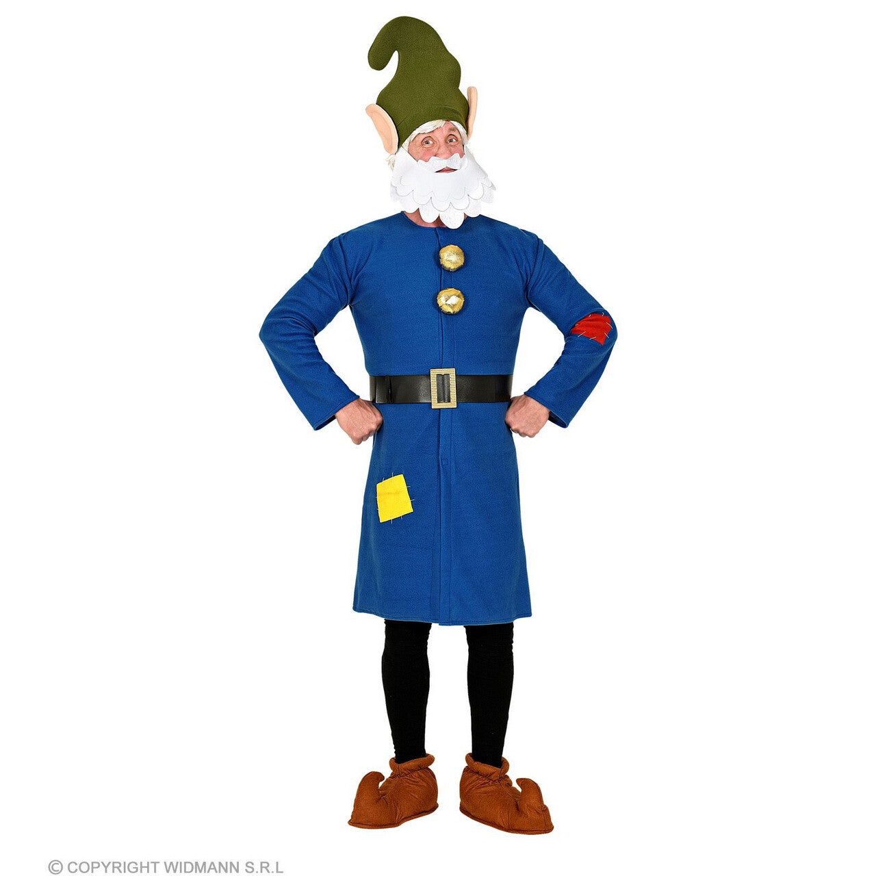 Op deze afbeelding zie je een Kostuums, van het merk Widmann. Hardwerkende Mijn Kabouter Dommel Man Kostuum