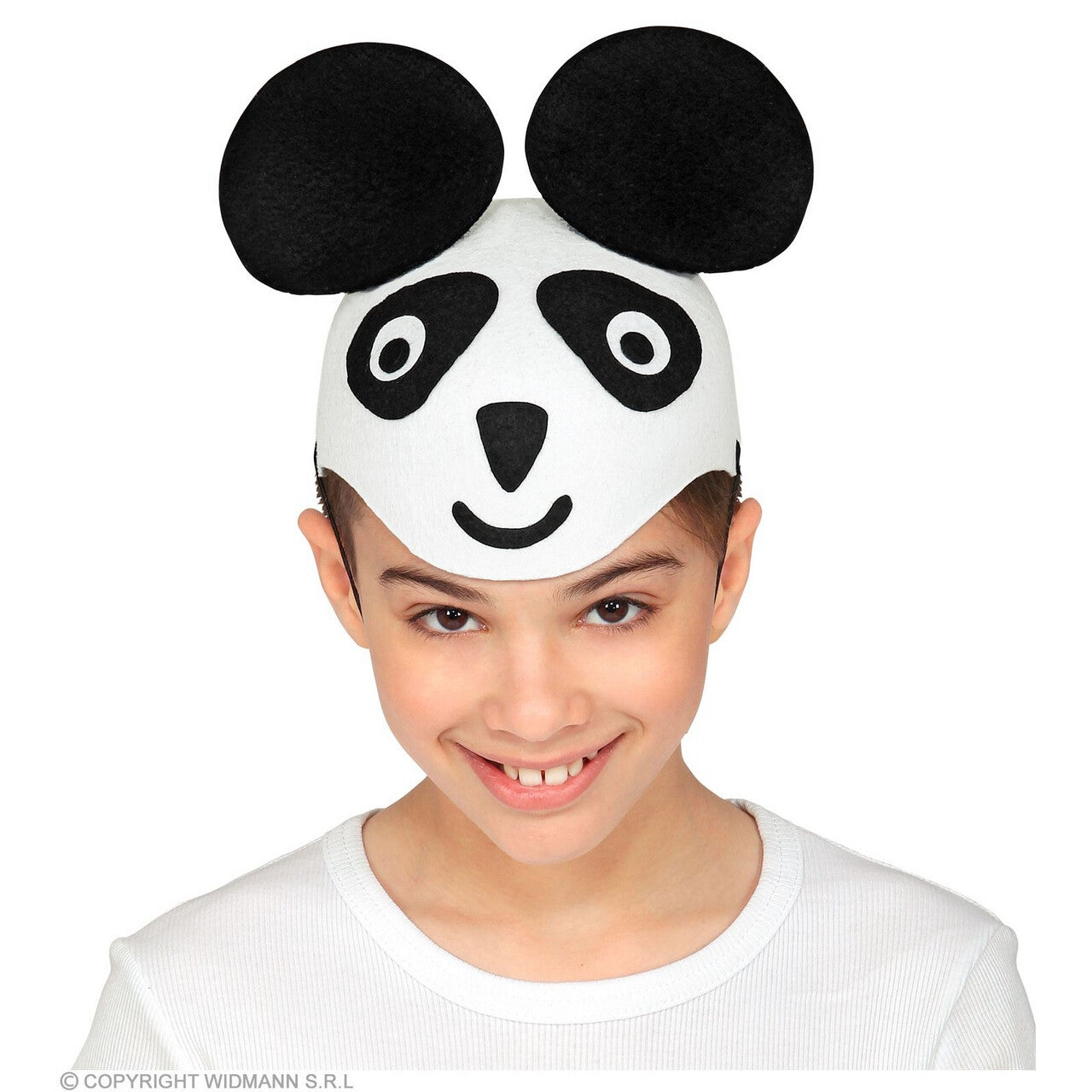 Op deze afbeelding zie je een Accessoires, van het merk Widmann. Panda Op Je Hoofd Hoed
