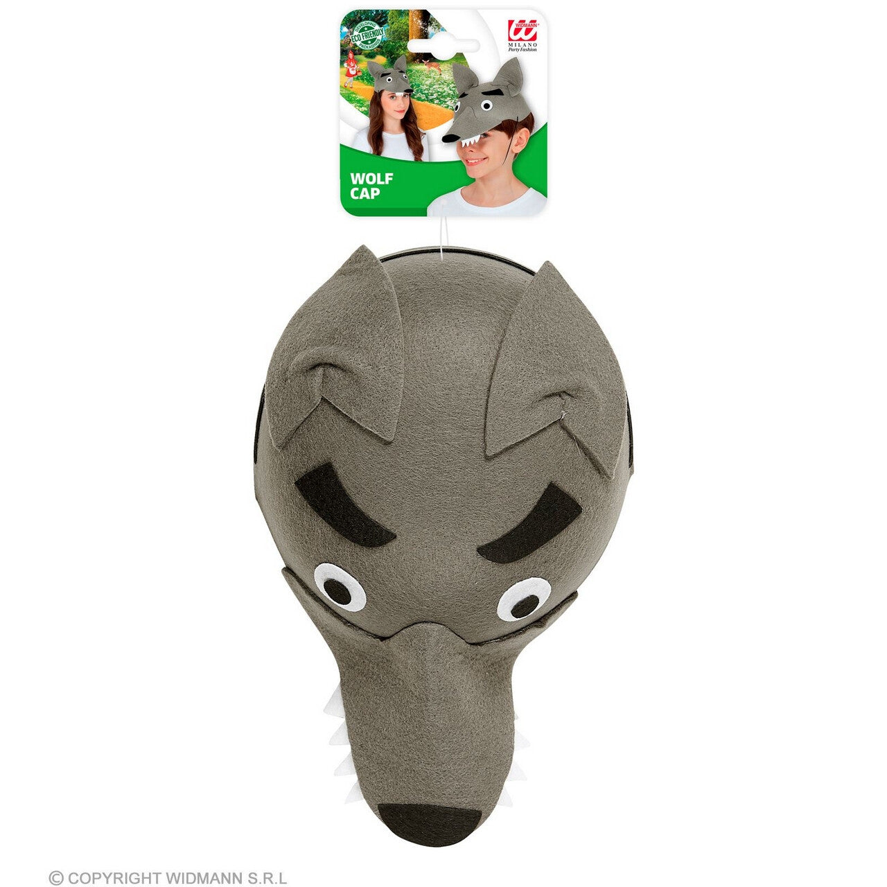 Op deze afbeelding zie je een Accessoires, van het merk Widmann. Grijze Boze Wolf Kind