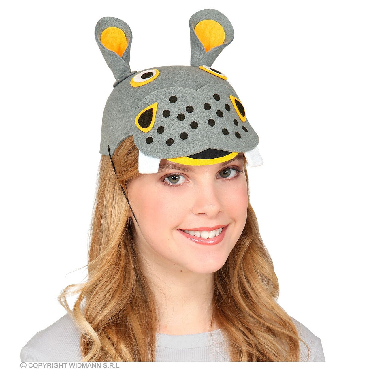 Op deze afbeelding zie je een Accessoires, van het merk Widmann. Nelson Het Nijlpaard Op Je Hoofd