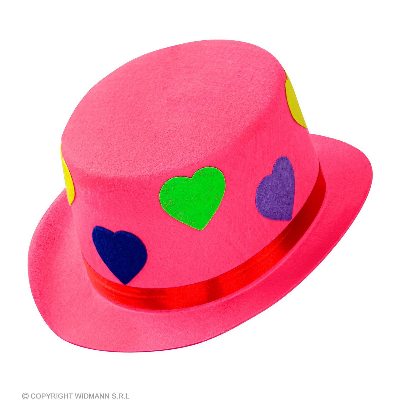 Op deze afbeelding zie je een Accessoires, van het merk Widmann. Verliefde Clown Hoed Roze
