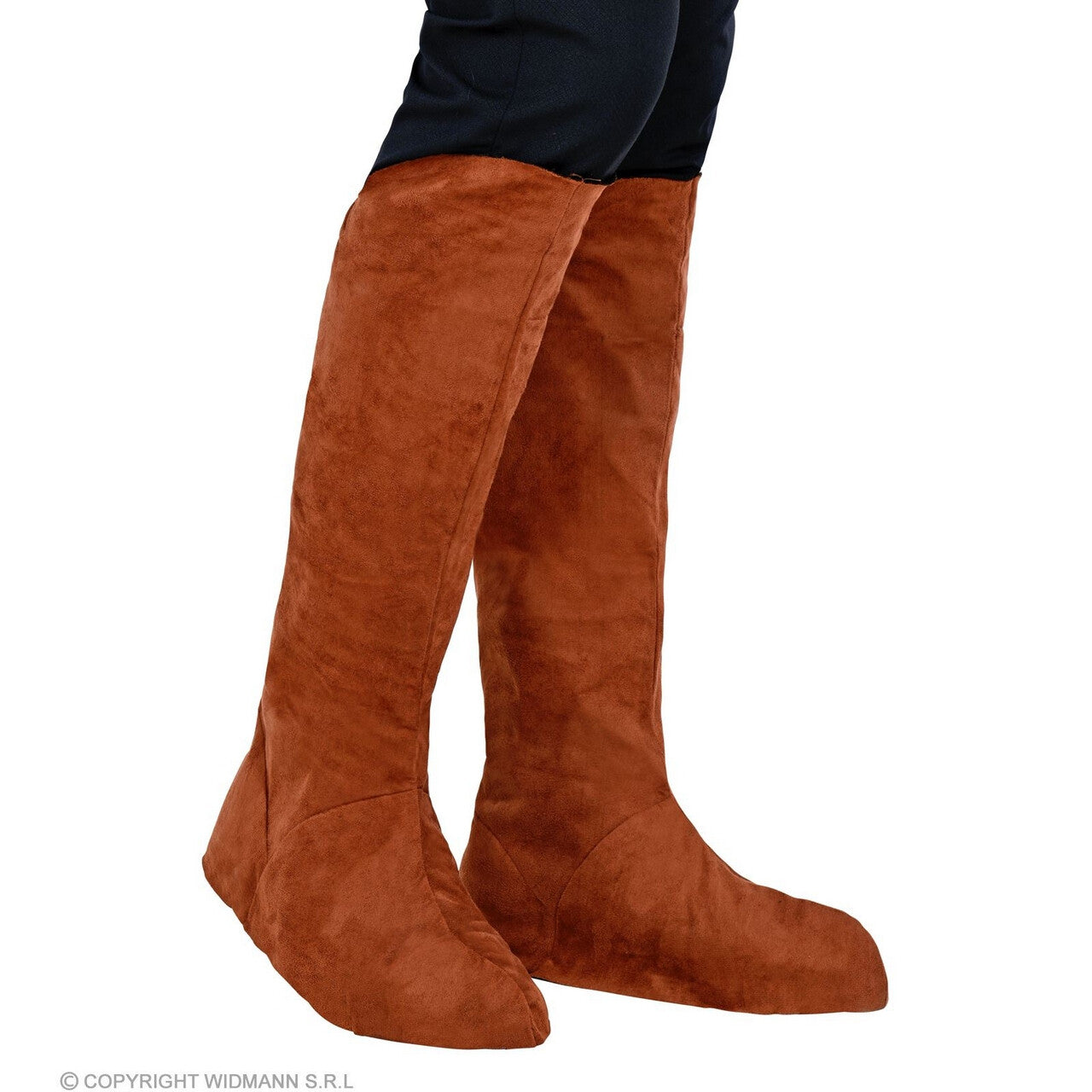 Op deze afbeelding zie je een Accessoires, van het merk Widmann. Laarskappen Suede Look Bruin