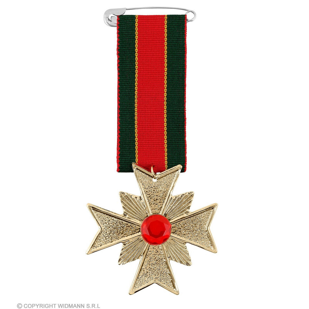 Op deze afbeelding zie je een Accessoires, van het merk Widmann. Gevechtsmedaille Speld Meest Dappere Strijder
