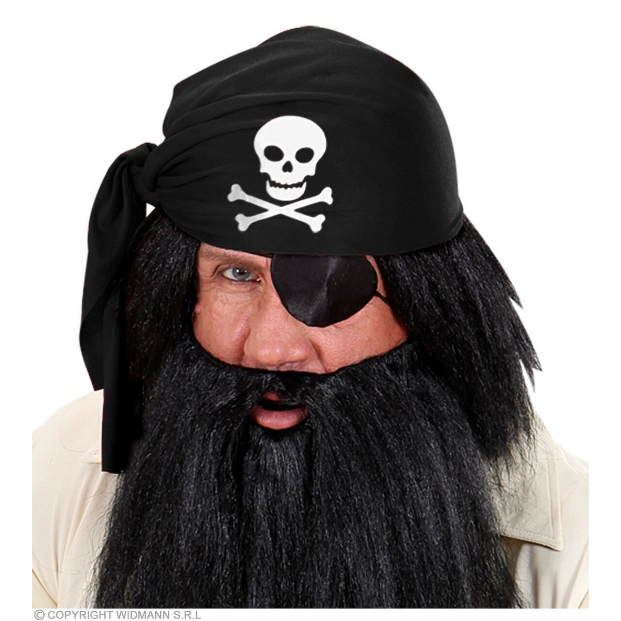 Op deze afbeelding zie je een Accessoires, van het merk Widmann. Piratenhoed Zeerover Black Bart, Vilt Zwart