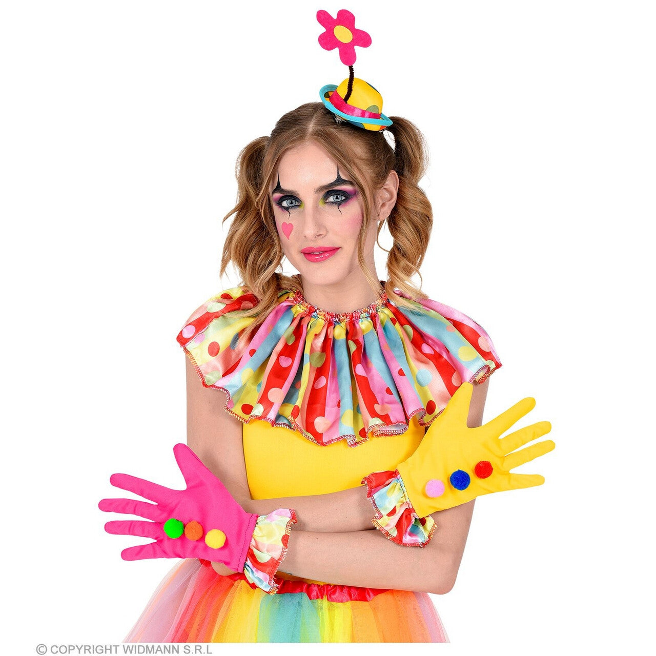 Op deze afbeelding zie je een Accessoires, van het merk Widmann. Set Clown Daisy