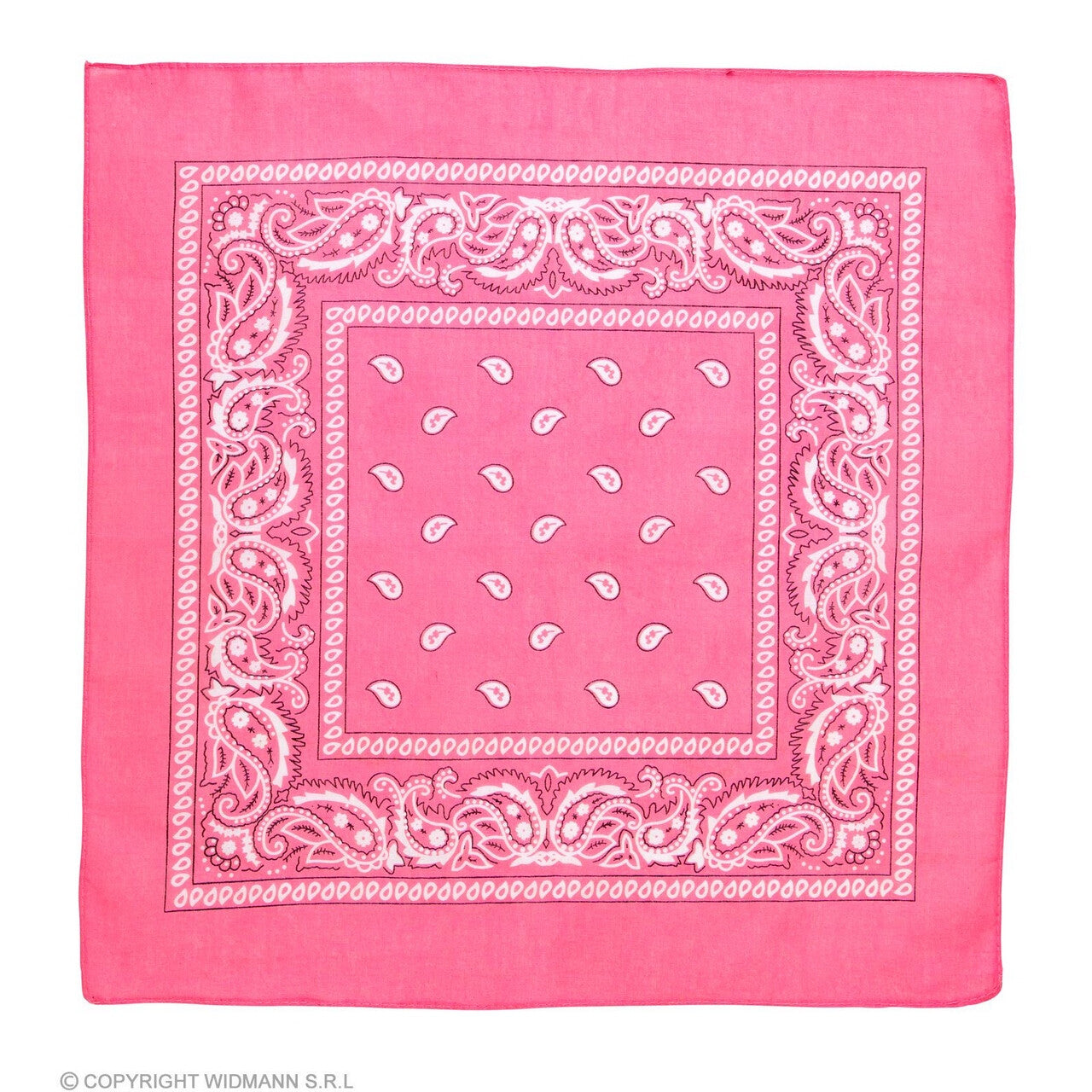 Op deze afbeelding zie je een Accessoires, van het merk Widmann. Bandana Cute Pink 55 X 55 Centimeter