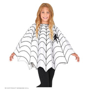 Op deze afbeelding zie je een Kostuums, van het merk Widmann. Gevangen In Het Web Poncho Kind Meisje