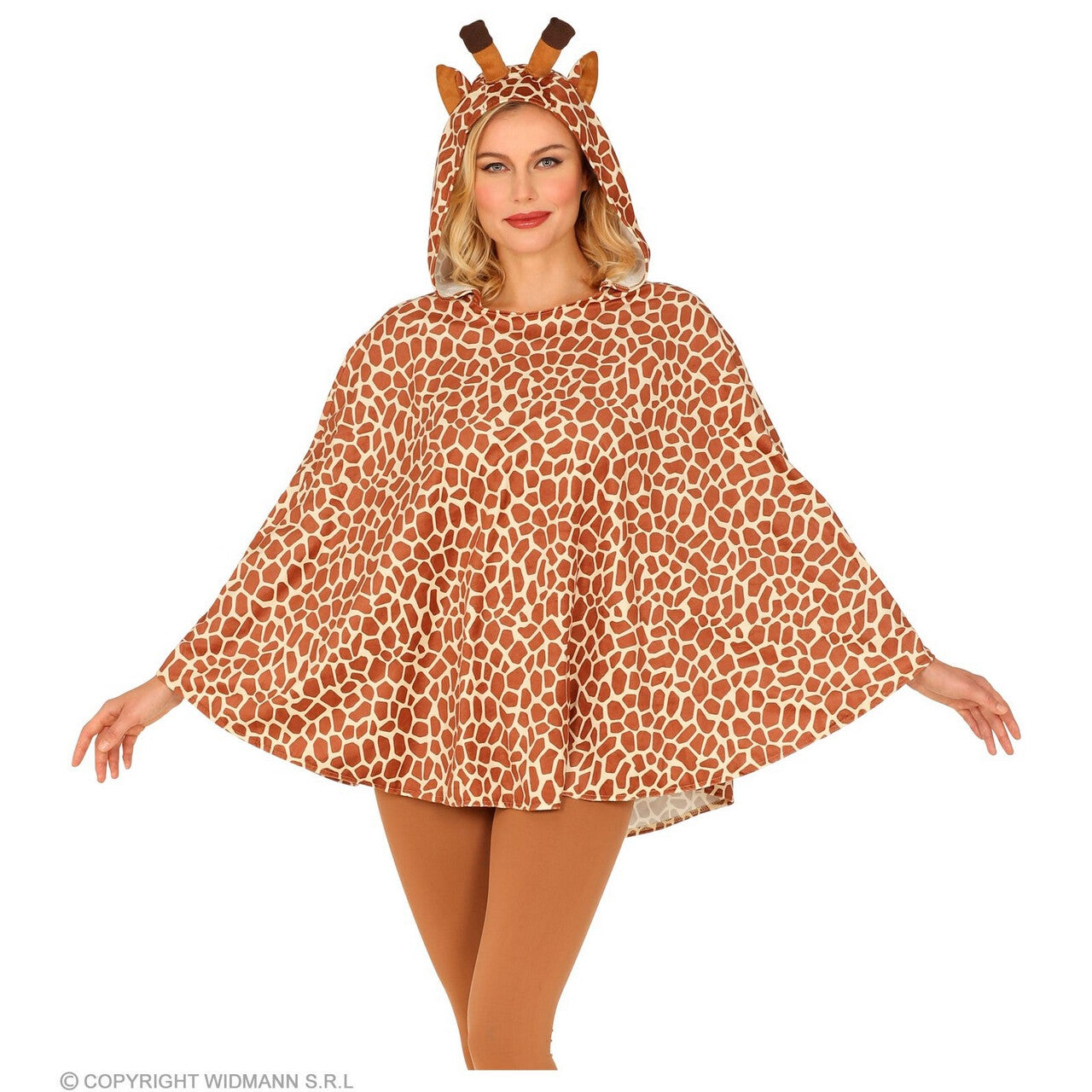 Op deze afbeelding zie je een Kostuums, van het merk Widmann. Elegante Langnek Giraf Poncho