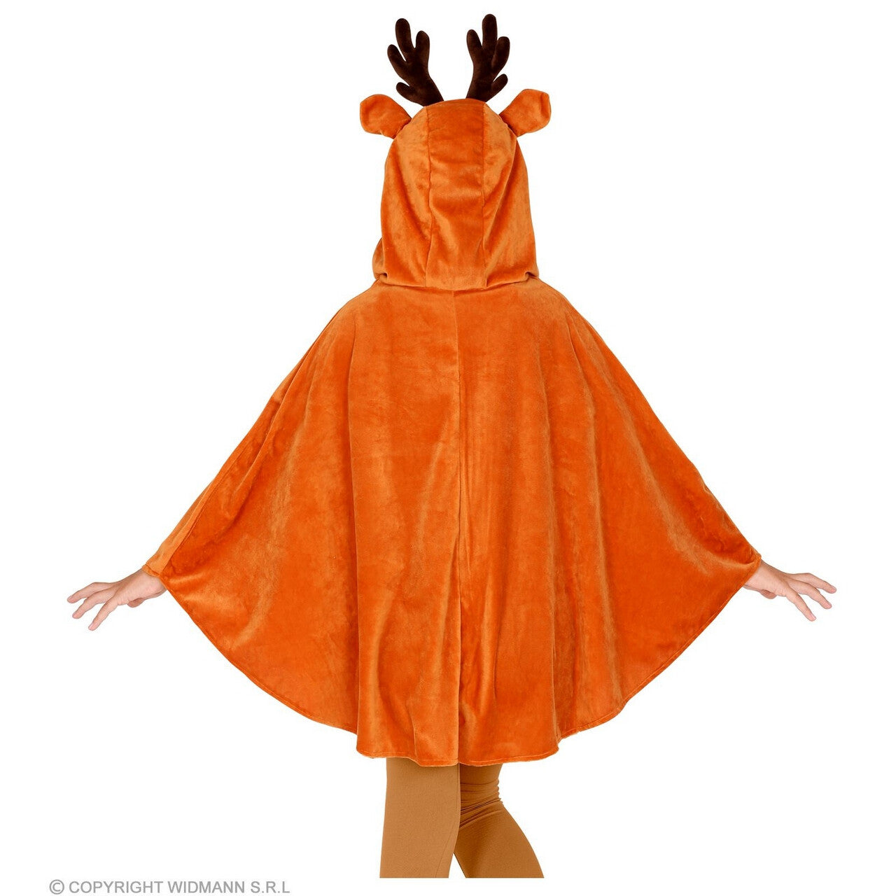 Op deze afbeelding zie je een Kostuums, van het merk Widmann. Reinier Het Rendier Kind Poncho Kind