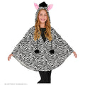 Duizelingwekkende Strepen Poncho Zebra Kind Kind