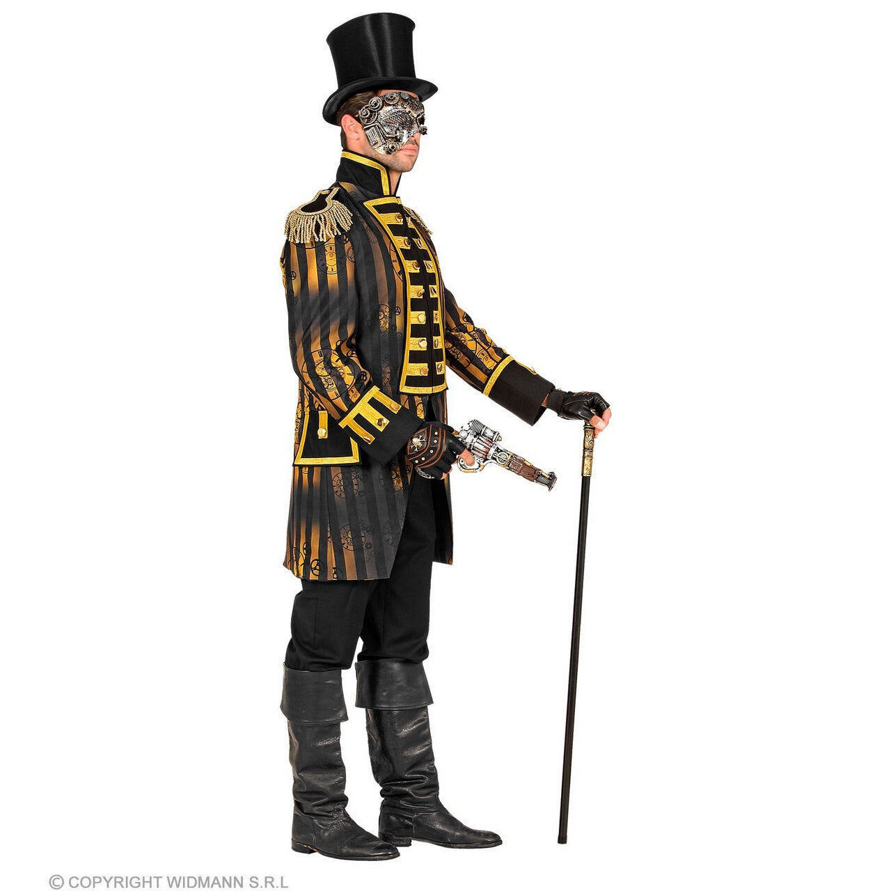 Op deze afbeelding zie je een Kostuums, van het merk Widmann. Tijdloze Parade Jas Steampunk Man