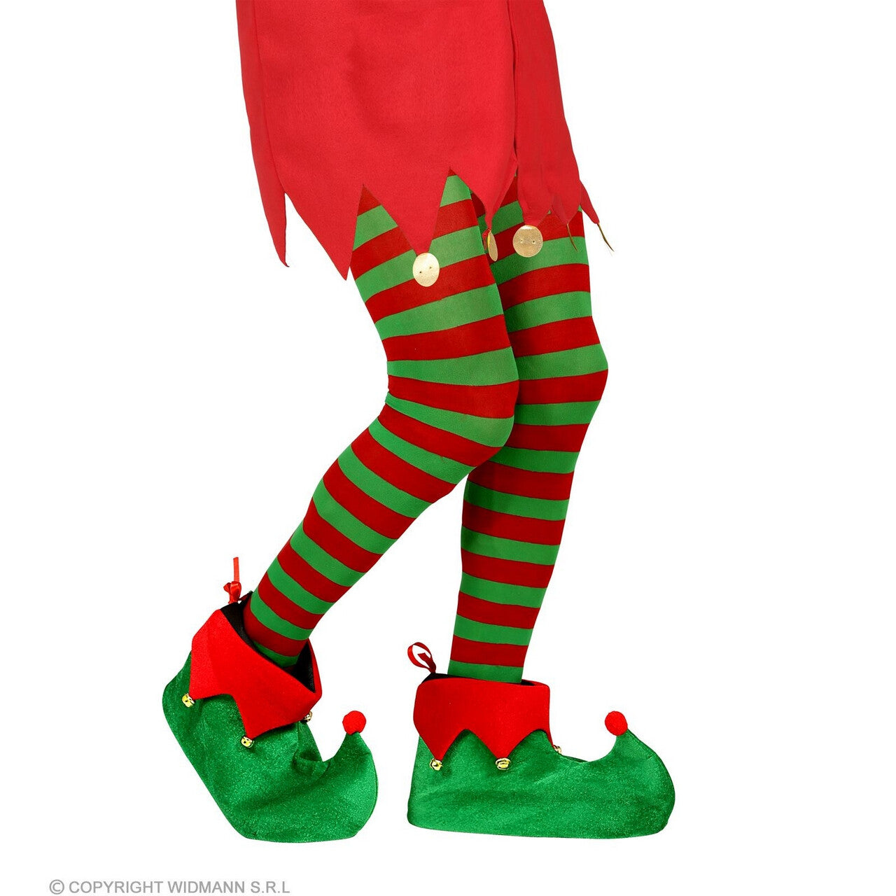 Op deze afbeelding zie je een Accessoires, van het merk Widmann. Schoenhoezen Hulpje Van De Kerstman Elf