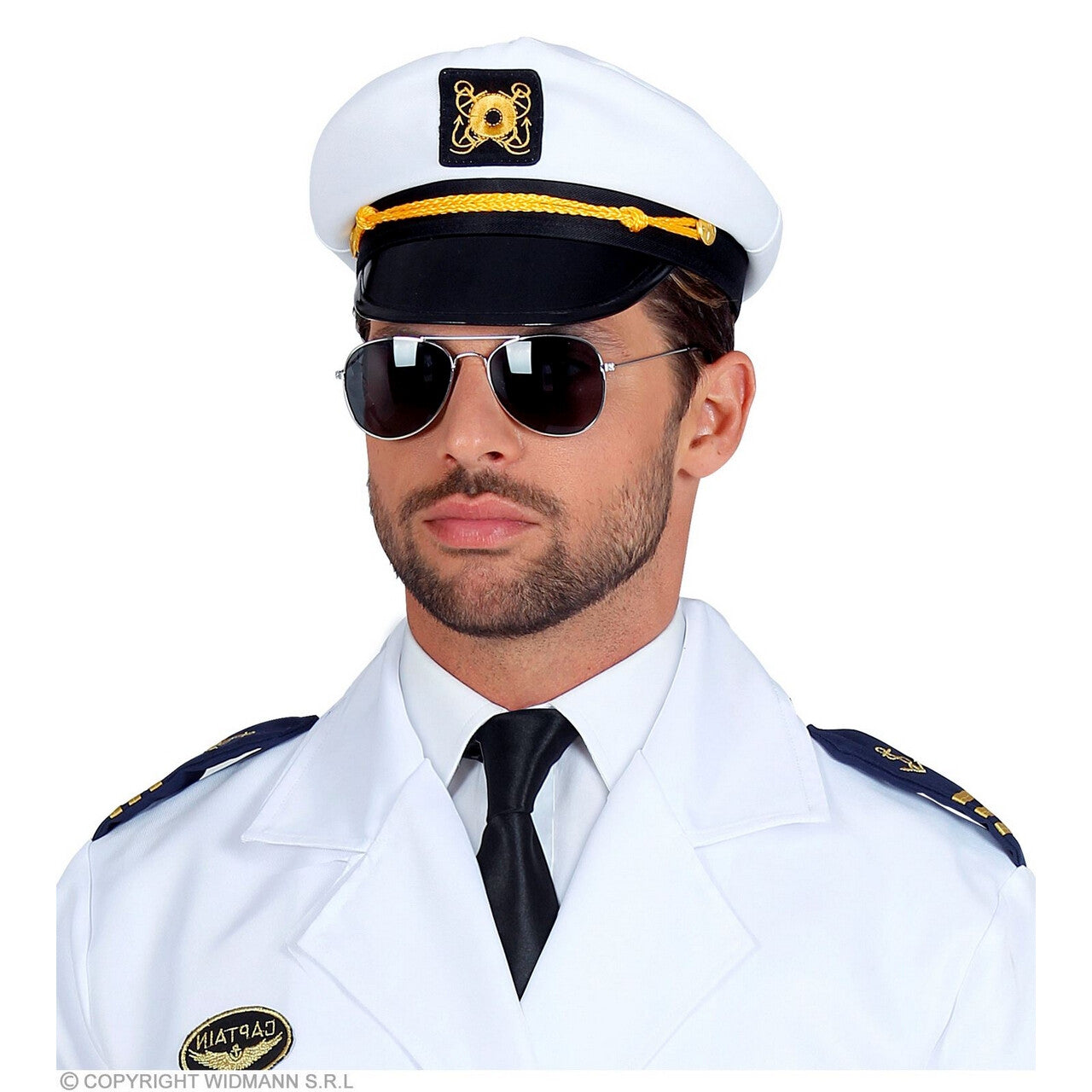 Op deze afbeelding zie je een Accessoires, van het merk Widmann. Kapitein Van Cruise Schip Party