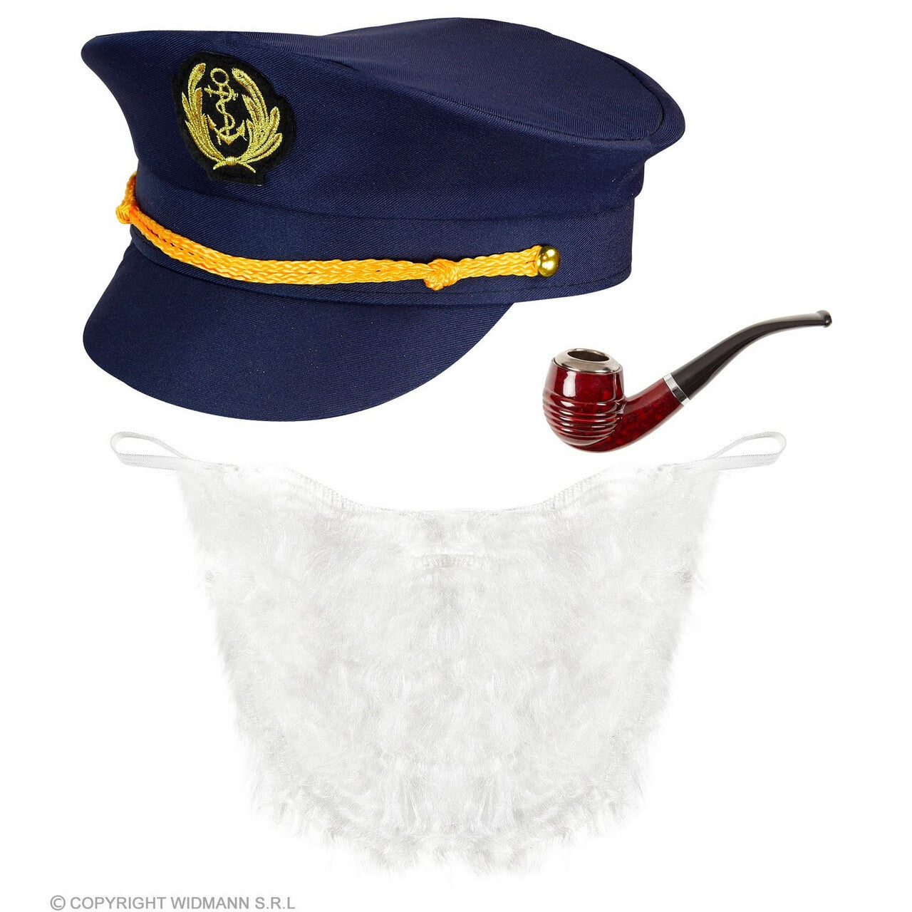 Op deze afbeelding zie je een Accessoires, van het merk Widmann. Ouwe Roestige Kapitein Iglo Accessoire Set