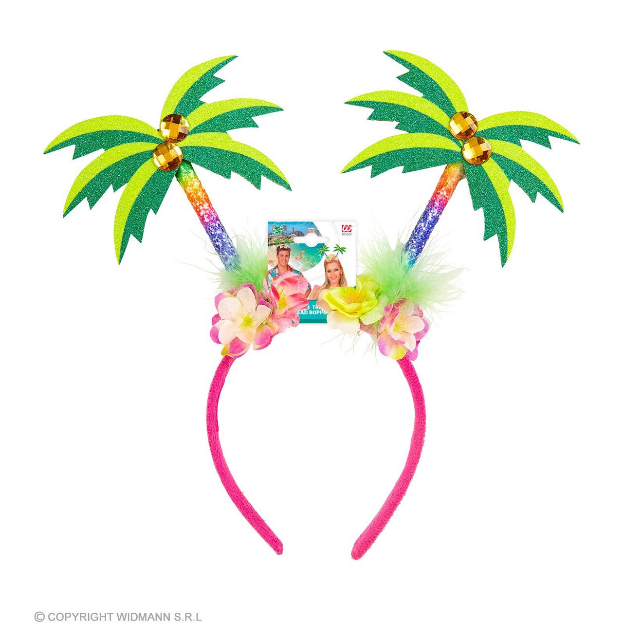Op deze afbeelding zie je een Accessoires, van het merk Widmann. Beach Style Palmbomen Bopper