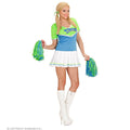Cheersvalley Highschool Cheerleader Blauw Groen Vrouw Kostuum