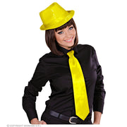 Op deze afbeelding zie je een Accessoires, van het merk Widmann. Glimmende Funky Neon Gele Stropdas
