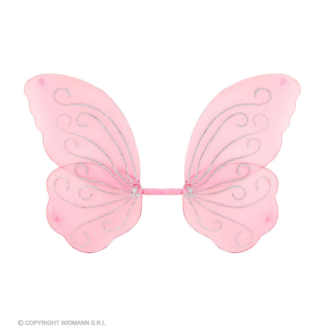 Op deze afbeelding zie je een Accessoires, van het merk Widmann. Fabelachtige Roze Glitter Vleugels