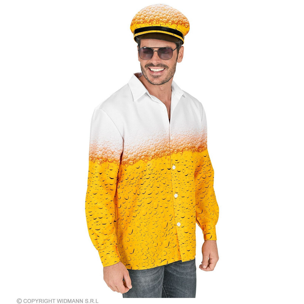 Op deze afbeelding zie je een Kostuums, van het merk Widmann. Kapitein Van De Bierboot Man Kostuum