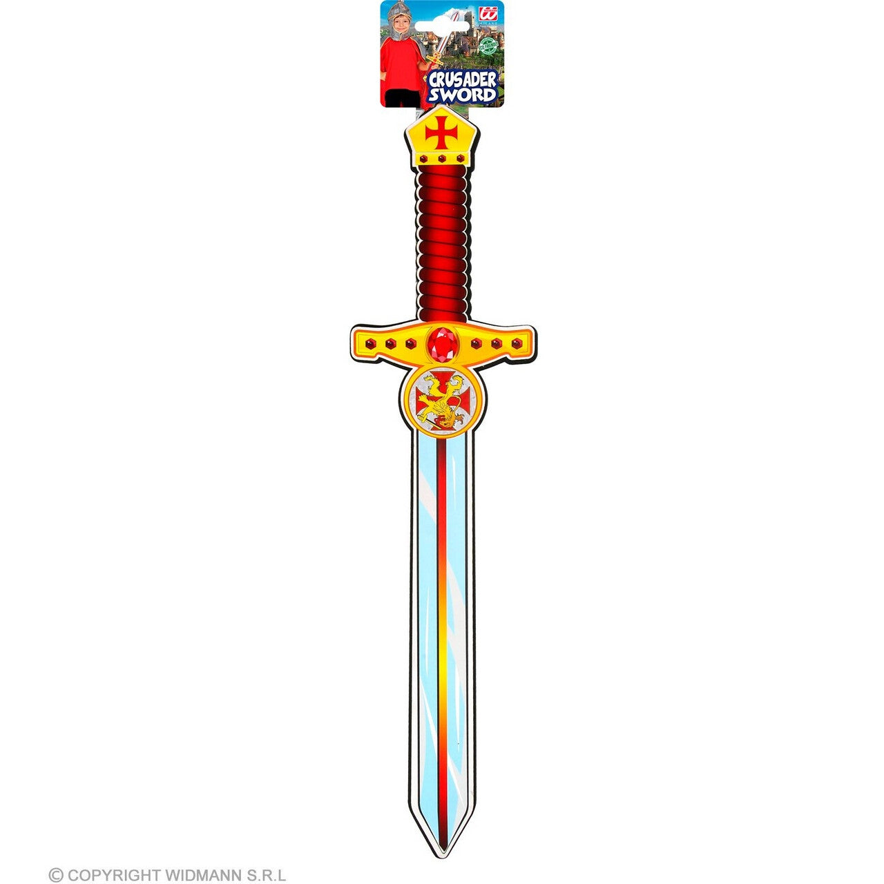 Op deze afbeelding zie je een Accessoires, van het merk Widmann. Zwaard Van Ridder Dappere Daan
