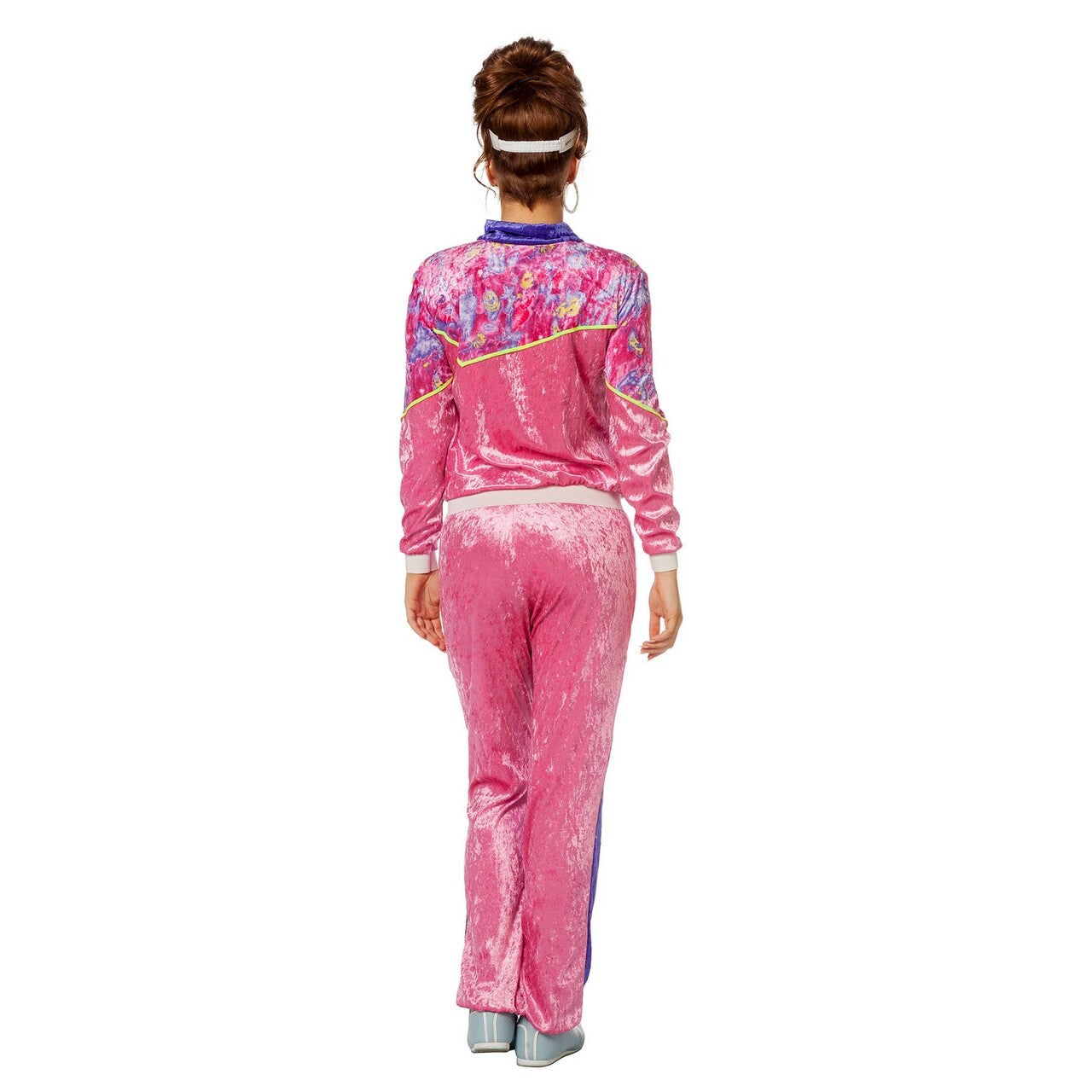 Op deze afbeelding zie je een Kostuums, van het merk Wilbers. Jogging 80s Pink Trainer Vrouw Kostuum