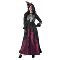 Pitch Black Goddess Of Death Vrouw Kostuum