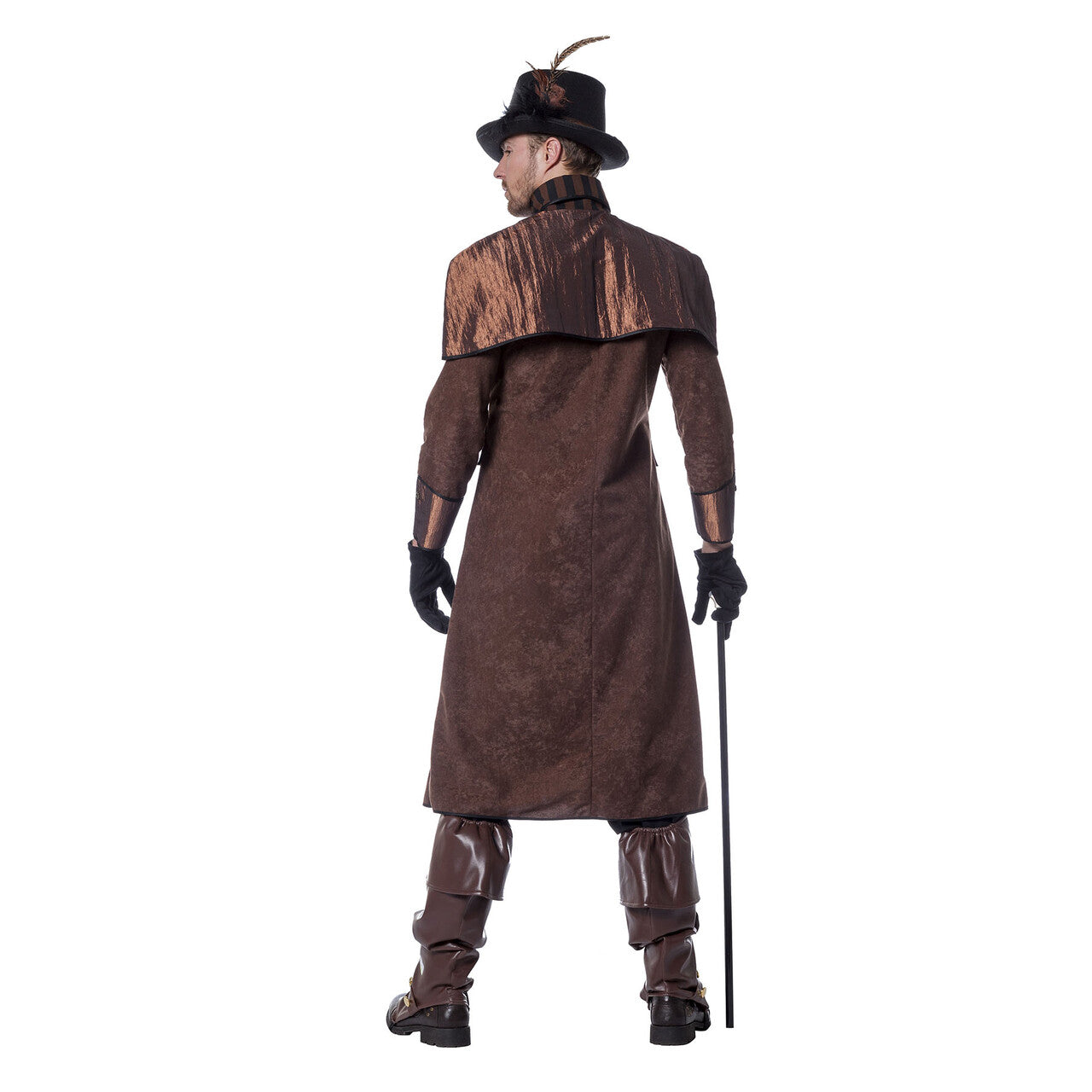 Op deze afbeelding zie je een Kostuums, van het merk Wilbers. Dark Steampunk Luxe Jas Man Kostuum