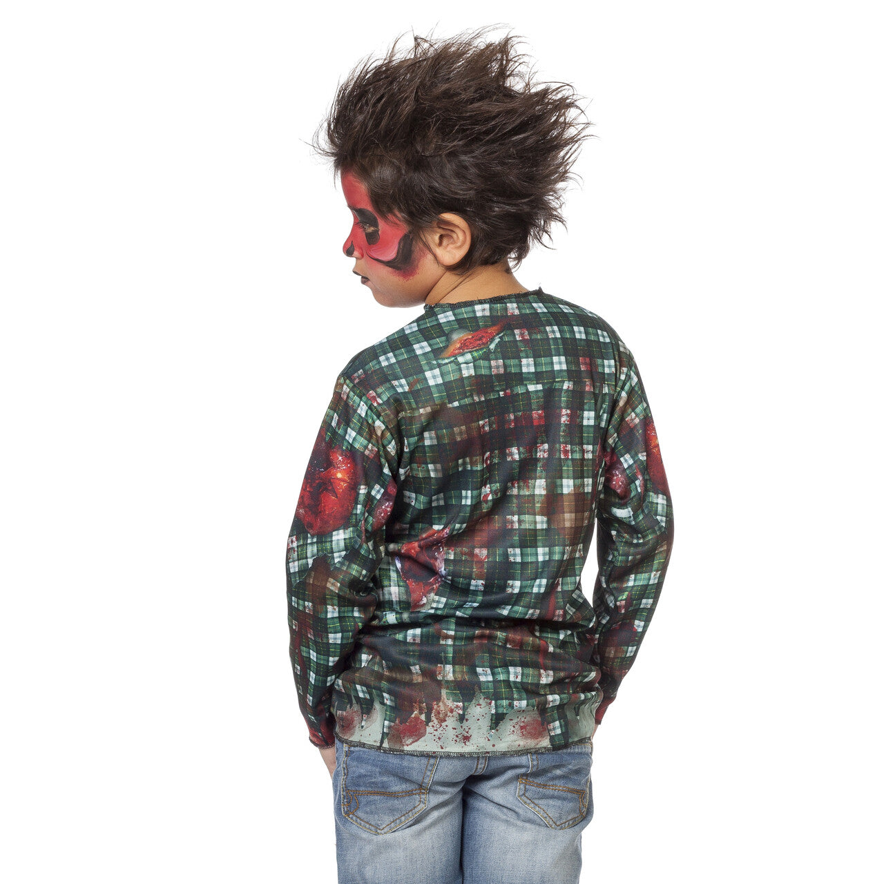Op deze afbeelding zie je een Kostuums, van het merk Wilbers. Shirt Afschuwelijke Zombie Jongen