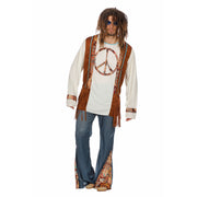 Op deze afbeelding zie je een Kostuums, van het merk Wilbers. Hippie Peace Forever Man Kostuum