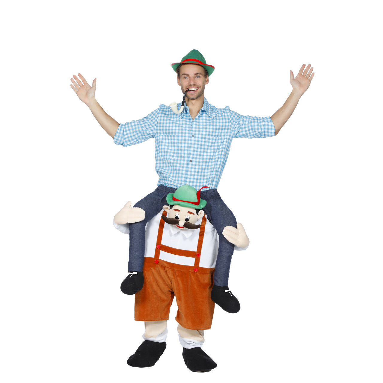Op deze afbeelding zie je een Kostuums, van het merk Wilbers. Man Op Tiroler Kostuum