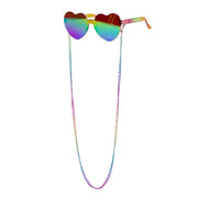 Op deze afbeelding zie je een Accessoires, van het merk Wilbers. Loving Rainbows Bril Met Ketting