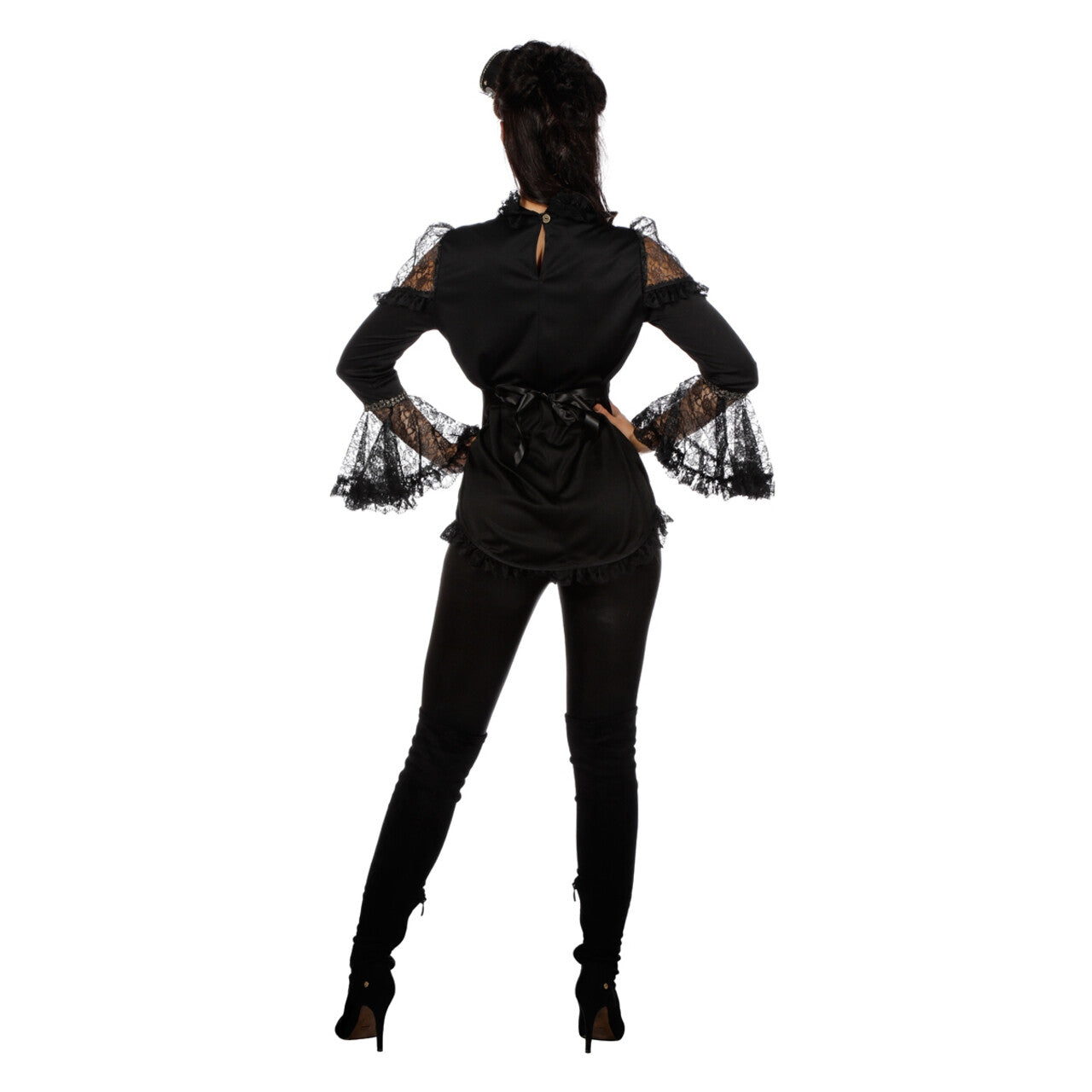Op deze afbeelding zie je een Kostuums, van het merk Wilbers. Elegante Kanten Piraten Blouse Vrouw
